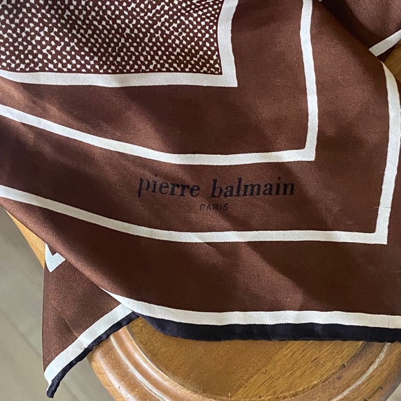Pierre Balmain French Silk Scarf - Picture 2 of 6